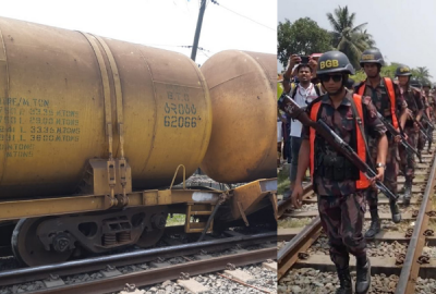 বিজিবির পাহারায় চলছে তেলবাহী ট্রেন